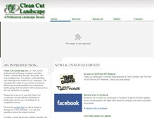 Tablet Screenshot of cleancutlandscape.com